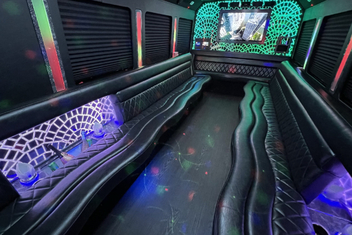Huntington Beach Limo Bus Interior