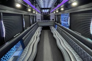 Huntington Beach Party Bus Interior