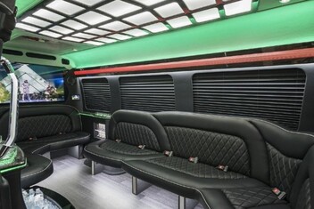 Huntington Beach Sprinter Party Bus Interior