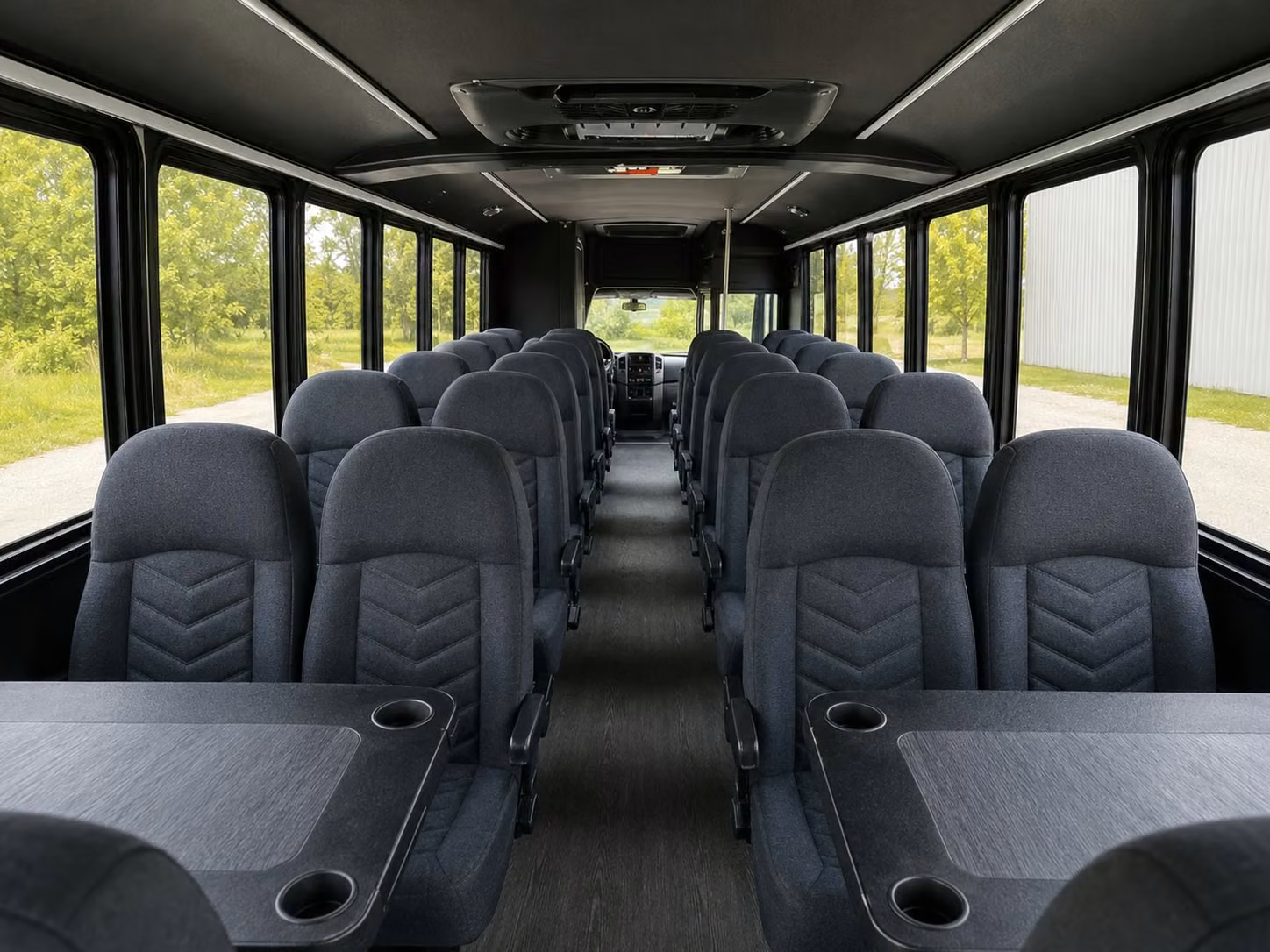 18 passenger minibus interior