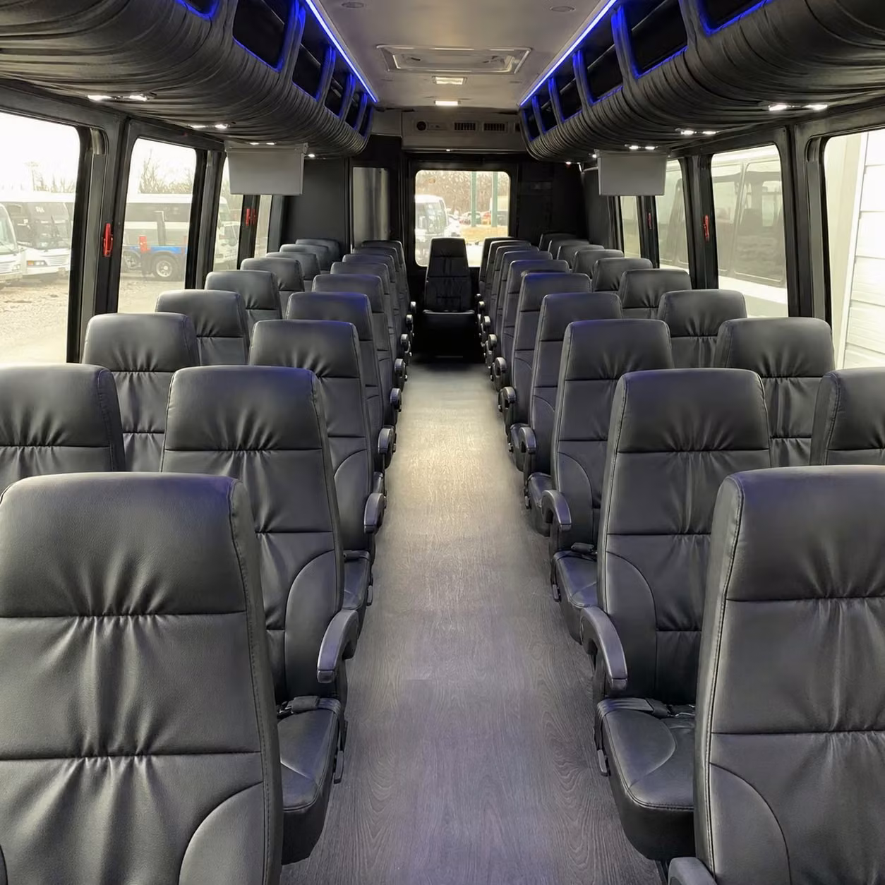 28 passenger minibus interior