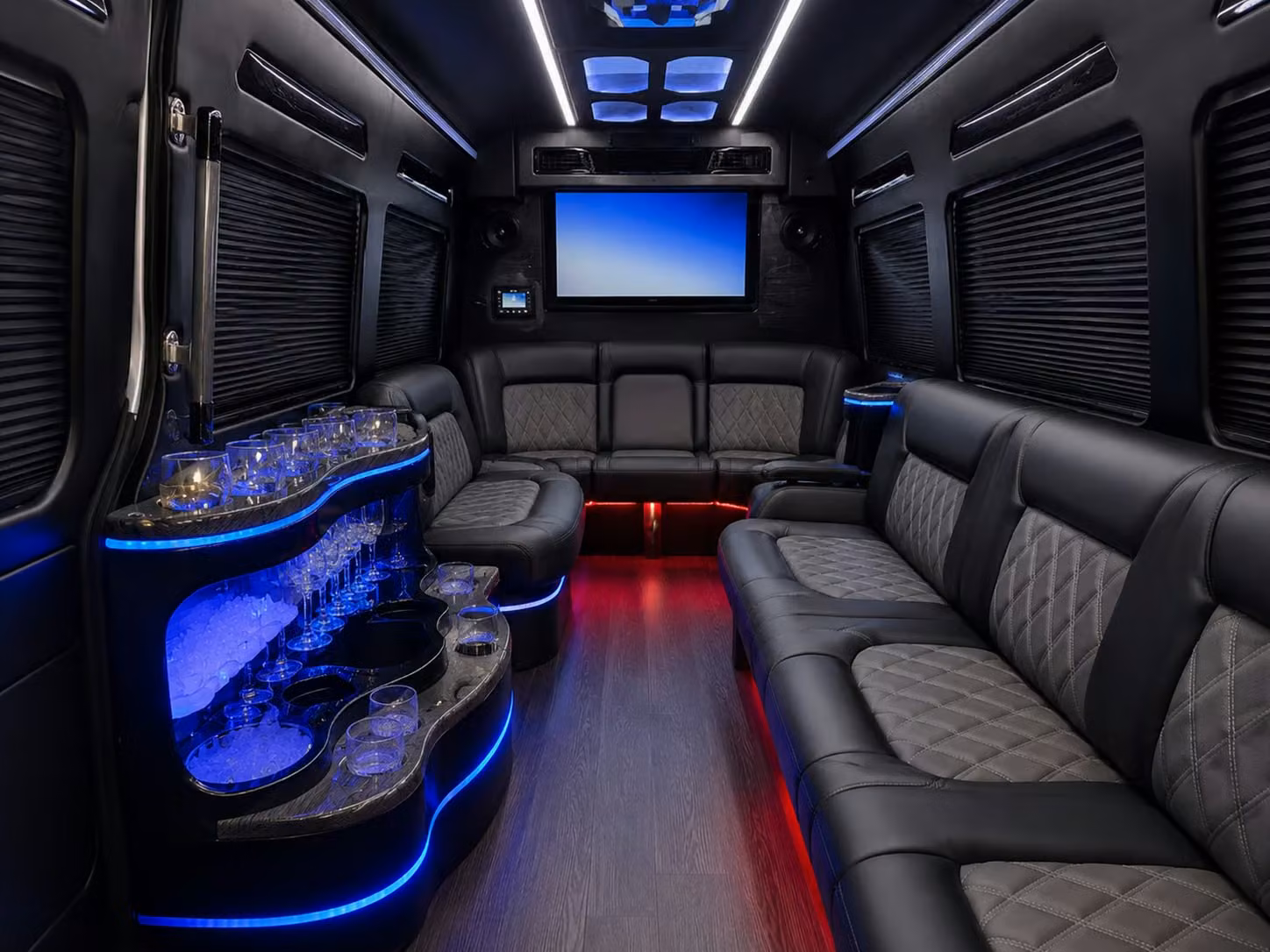 bus rental options for huntington beach trips