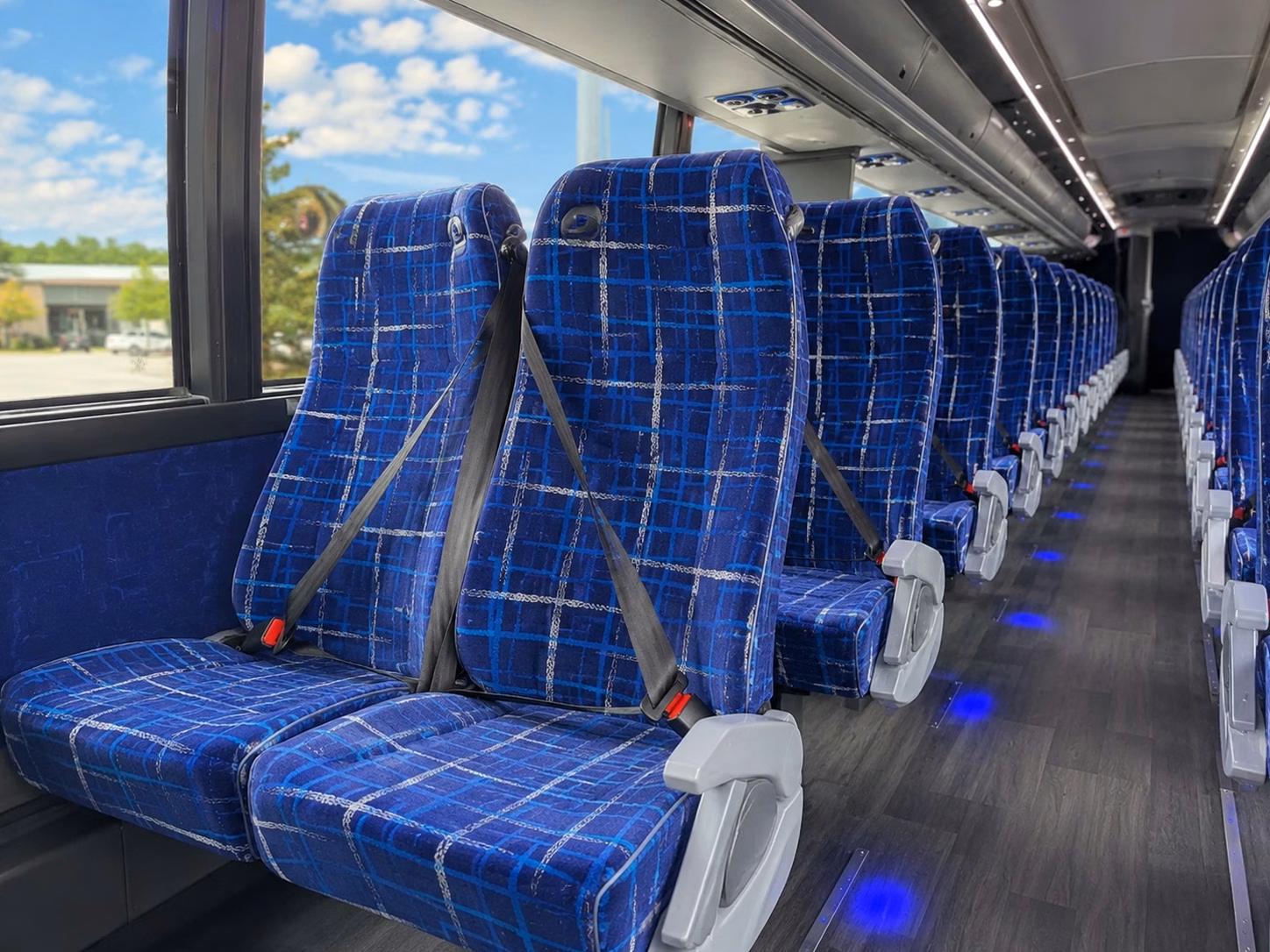 huntington beach charter bus interior